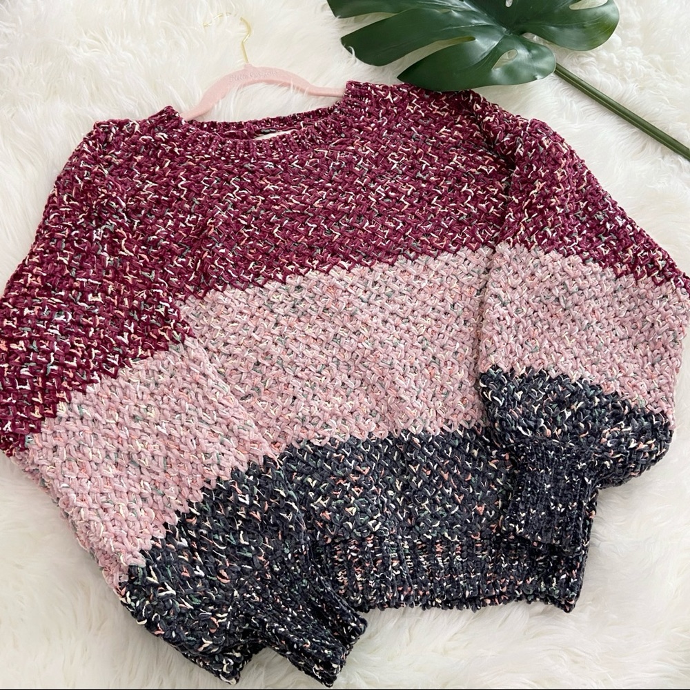 🆕BURGUNDY knit MULTI SWEATER🆕 - Picture 3 of 7